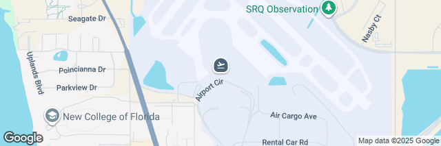 Google Maps Sarasota Int Airport, 6000 Airport Cir, Sarasota, FL 34243-2105, United States of America