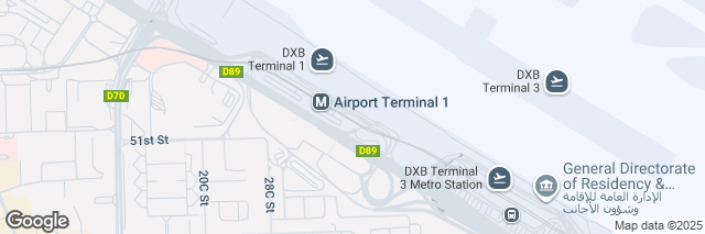 Google Maps Dubai Airport Terminal 1, Airport Road D89 Al Garhoud, Dubai, ., United Arab Emirates
