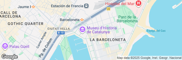 Google Maps Barcelona Barceloneta, Passeig Joan de Borbó 4, Barcelona, 08003, Spain
