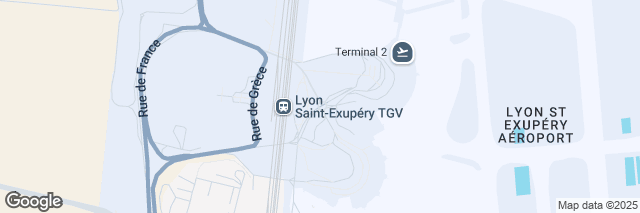 Google Maps Lyon St Exupéry Airport, 100 Rue d'Autriche, BP 154, Colombier Saugnieu, 69125, France