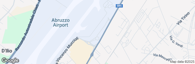 Google Maps Pescara Airport, Aeroporto d'Abruzzo Via Tiburtina Valeria 229/100, Pescara, 65100, Italy