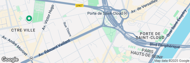 Google Maps Paris Boulogne-Billancourt, 33 T Avenue Edouard Vaillant, Boulogne Billancourt, 92100, France