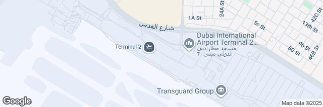 Google Maps Dubai Int. Airport Terminal 2, 43 Al Quds Street, Dubai, ., United Arab Emirates