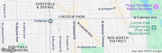 Google Maps Chicago Lincoln Park, 2342 N Lincoln Avenue, Chicago, IL 60614-3320, United States of America