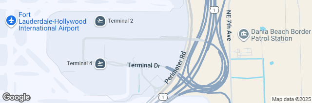Google Maps Fort Lauderdale Int Airport, FLL Car Rental Center 600 Terminal Dr, 33315-3618 FL, USA