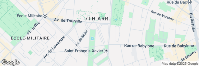 Google Maps Paris 07 Ecole Militaire, 5 Rue Bixio, Paris, 75007, France
