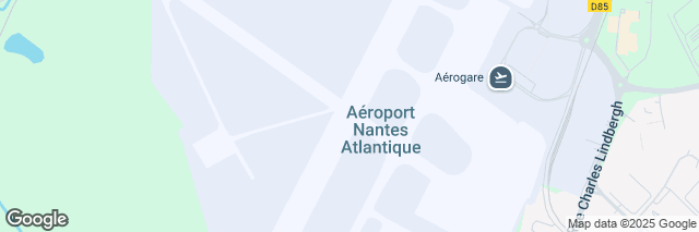 Google Maps Nantes Atlantique Airport, Aéroport Nantes Atlantique, Bouguenais, 44340, France