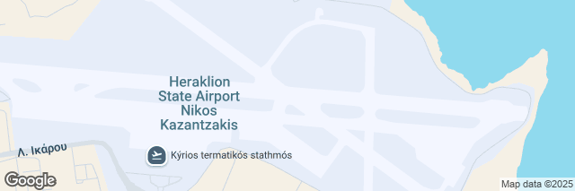 Google Maps Crete Heraklion Airport, Kazantzakis Airport, Heraklion, 71500, Greece