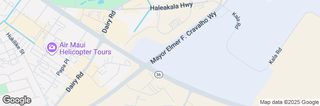 Google Maps Maui Airport (OGG), 101 Airport Road, Kahului, HI 96732-2358, United States of America