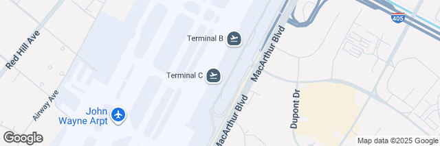 Google Maps Santa Ana John Wayne Airport (SNA), Orange County Airport 18601 Airport Way, Santa Ana, CA 92707-5200, United States of America