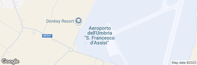Google Maps Perugia Airport, Arrival Area Via dell'Aeroporto, Perugia, 06134, Italy