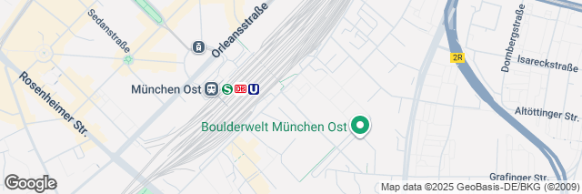 Google Maps Munich Ostbahnhof, Gebäude Friedenstraße 22a Haager Str. 3/Ecke Friedenstr., München, 81671, Germany