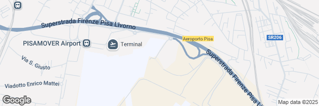 Google Maps Pisa Airport, Piazzale Mario Cobianchi, Pisa, PI 56121, Italy