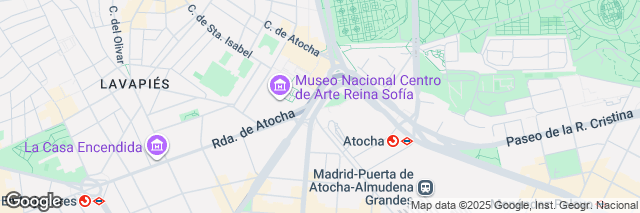 Google Maps Madrid Atocha Train Station, Zona Hall Llegadas Ave Plaza Emperador Carlos V, s/n, Madrid, 28045, Spain