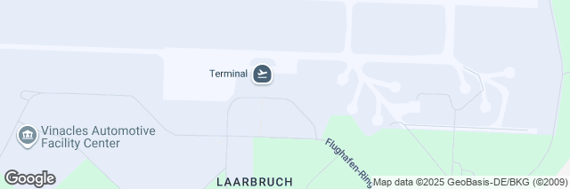 Google Maps Weeze/Niederrhein Airport, Flughafen-Ring 1, Weeze, 47652, Germany