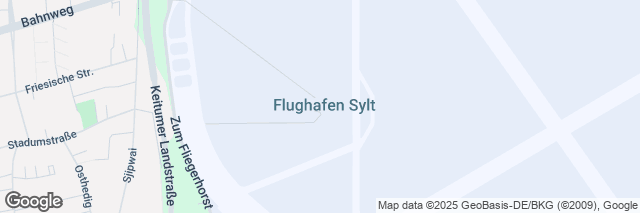Google Maps Sylt Airport, Flughafenstr. 1, Sylt/OT Tinnum, 25980, Germany
