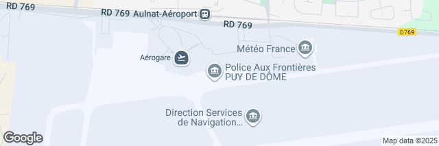 Google Maps Clermont-Ferrand Airport, Aeroport Clermont-Ferrand, Aulnat, 63510, France