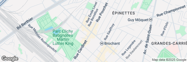 Google Maps Paris 17 Clichy Batignolles, 162 Avenue de Clichy, Paris, 75017, France
