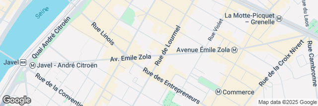Google Maps Paris 15 Beaugrenelle, 93 Avenue Emile Zola, Paris, 75015, France