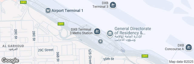 Google Maps Dubai Airport Terminal 3, Airport Road D89 Al Garhoud, Dubai, ., United Arab Emirates