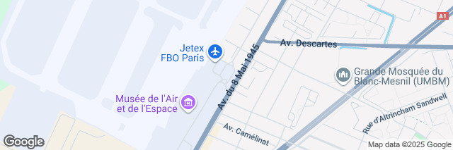 Google Maps Le Bourget, 1 rue Désiré Lucca, Le Bourget, 93350, France